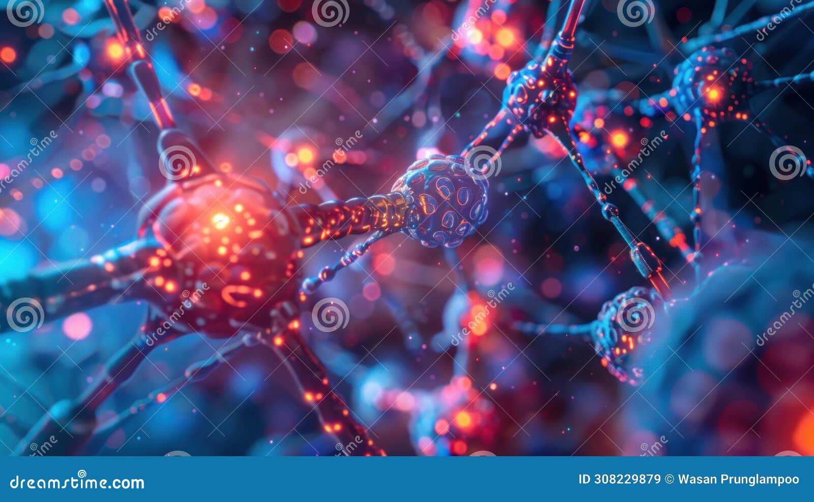 nanotechnology at work a close up of nanobots repairing cellular structures showcasing the precision and potential of