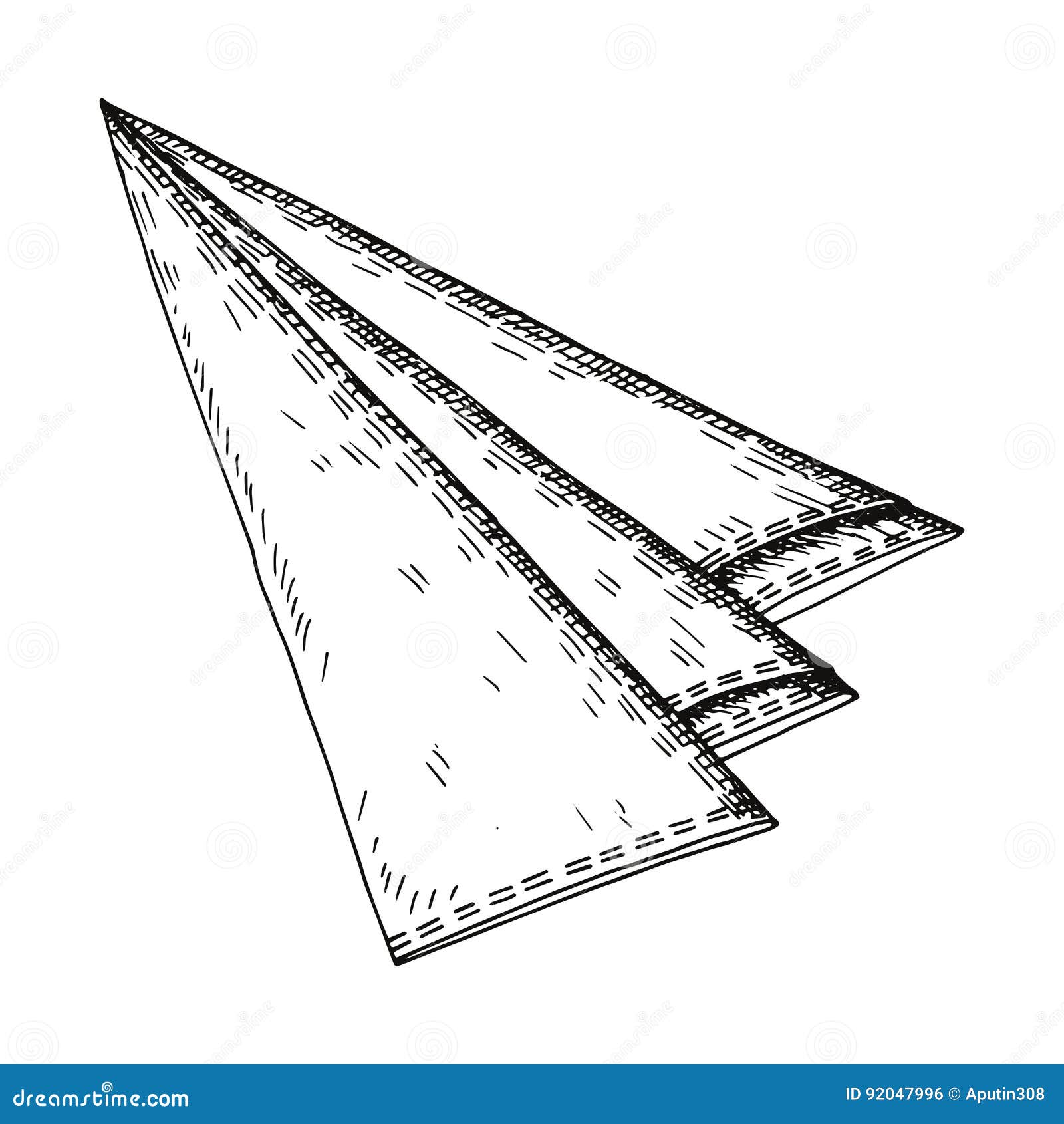 Napkin vector hand drawing stock vector. Illustration of folded 92047996