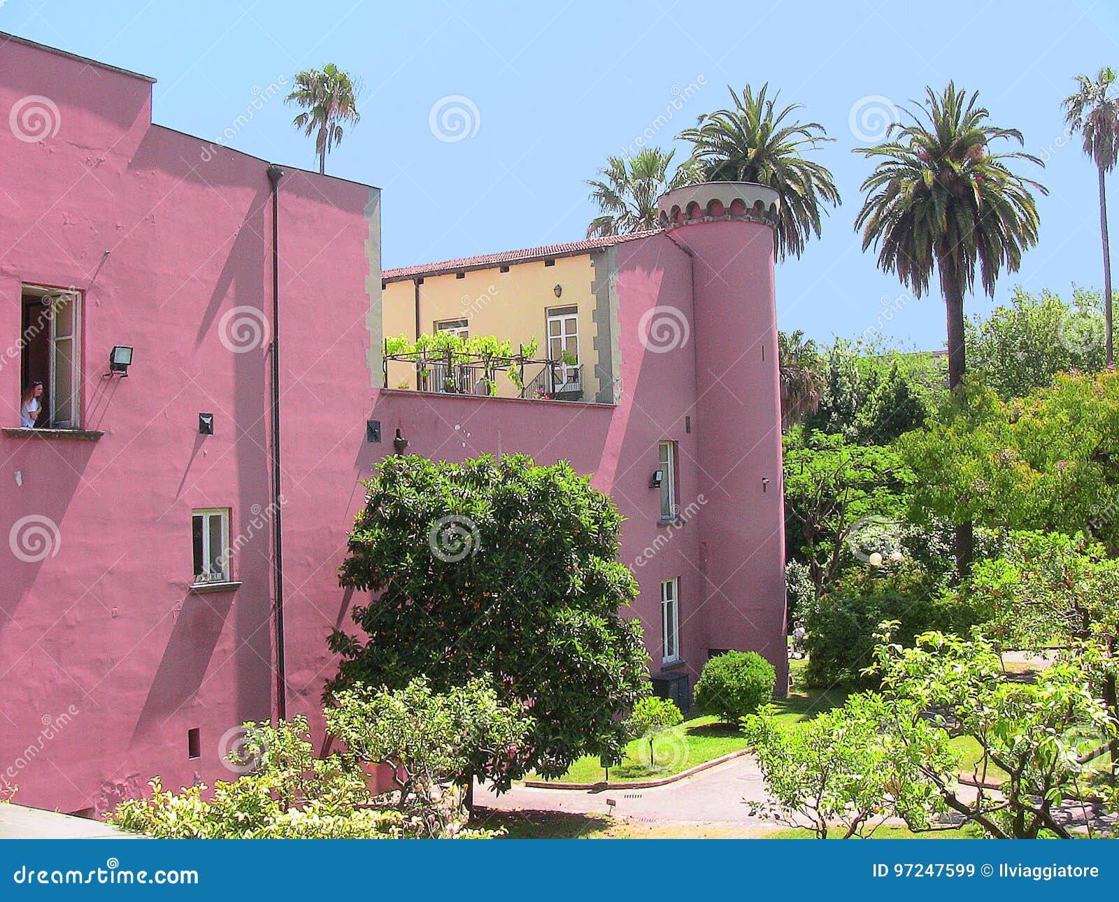 Naples Botanical Garden The Castle Editorial Stock Image Image