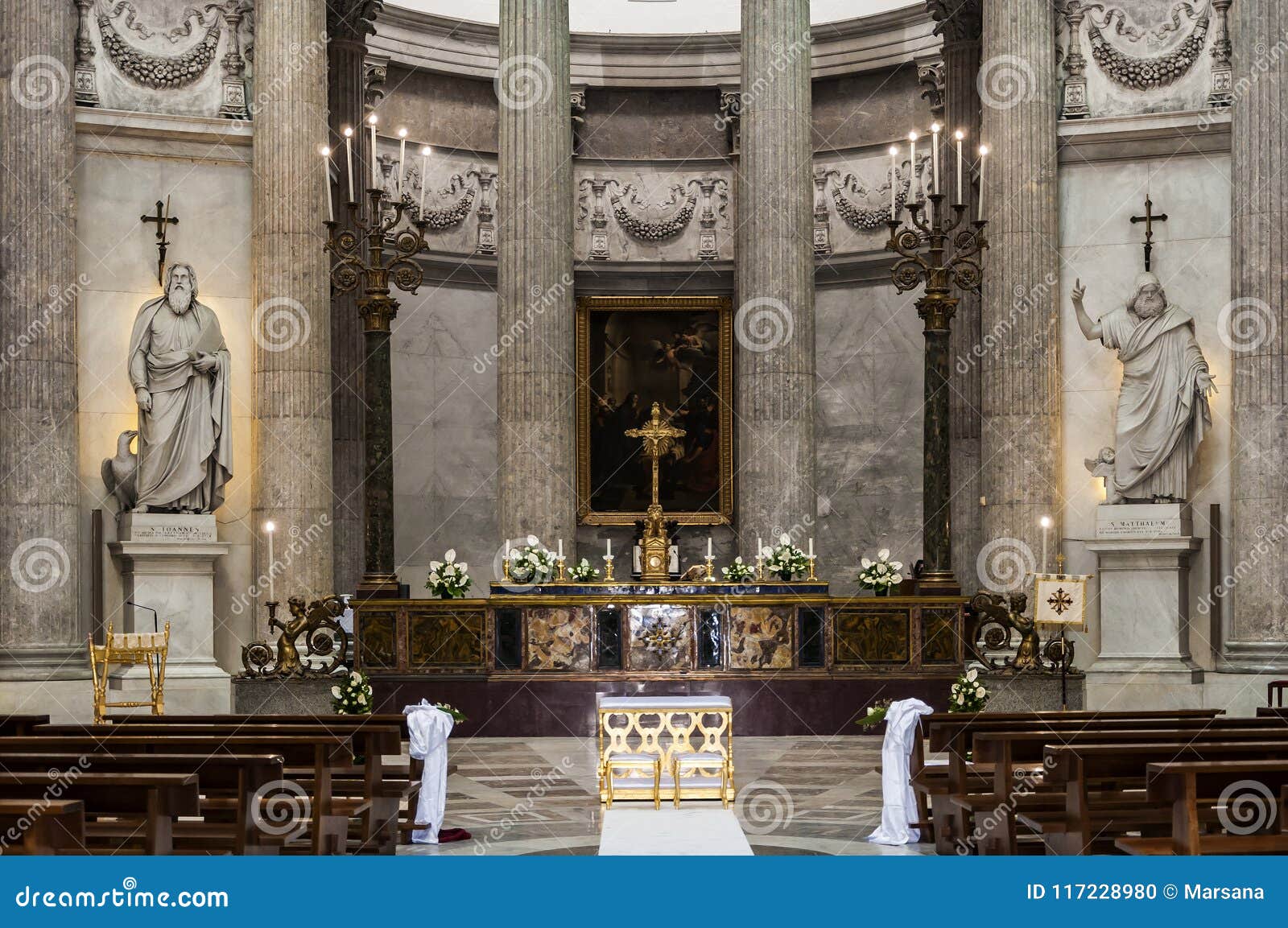 altar at san francesco di paola