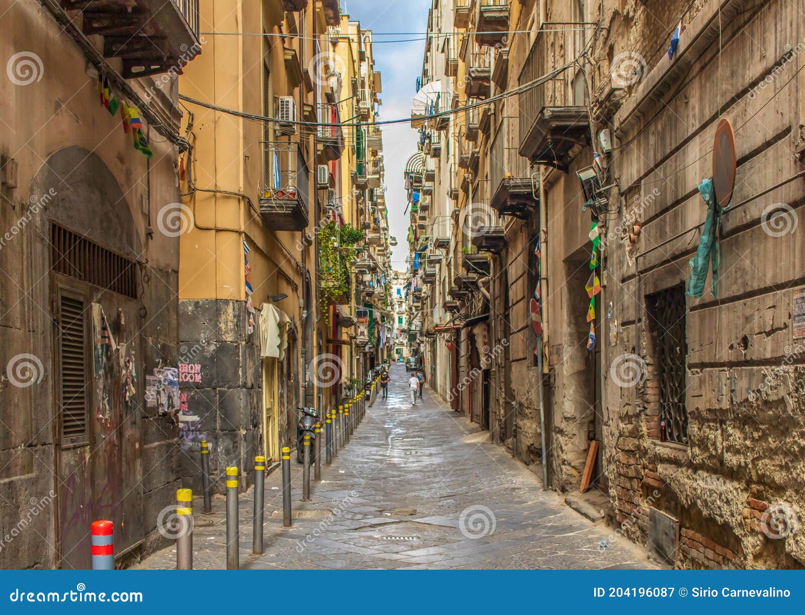 The Spanish Neighborhoods Of Naples Italy Stock Image Image Of