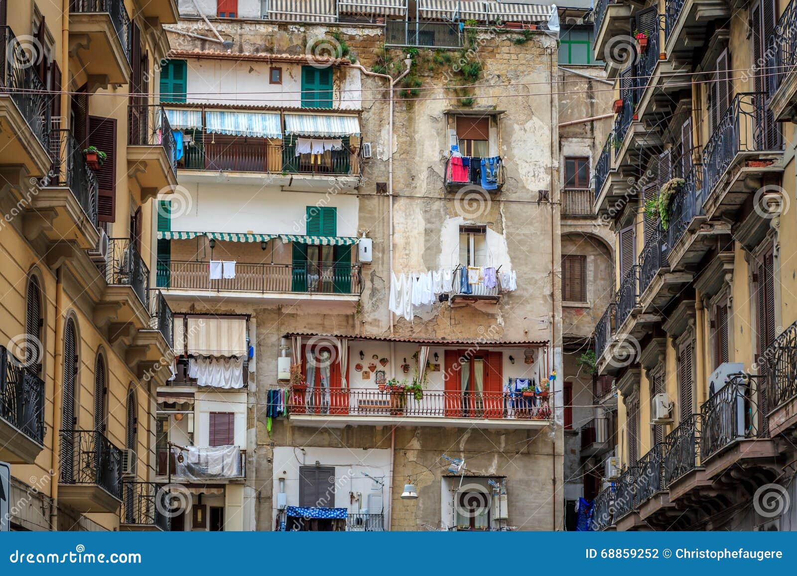 Naples spanish quarters stock photo. Image of christophe - 68859252