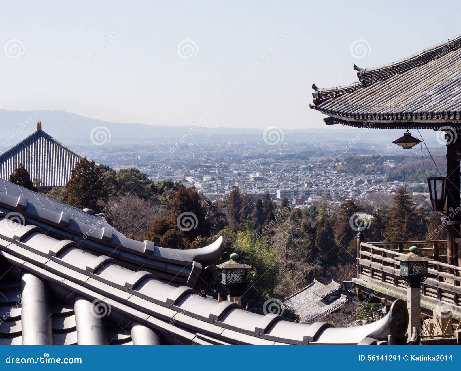 nara city view from nigatsudo temple