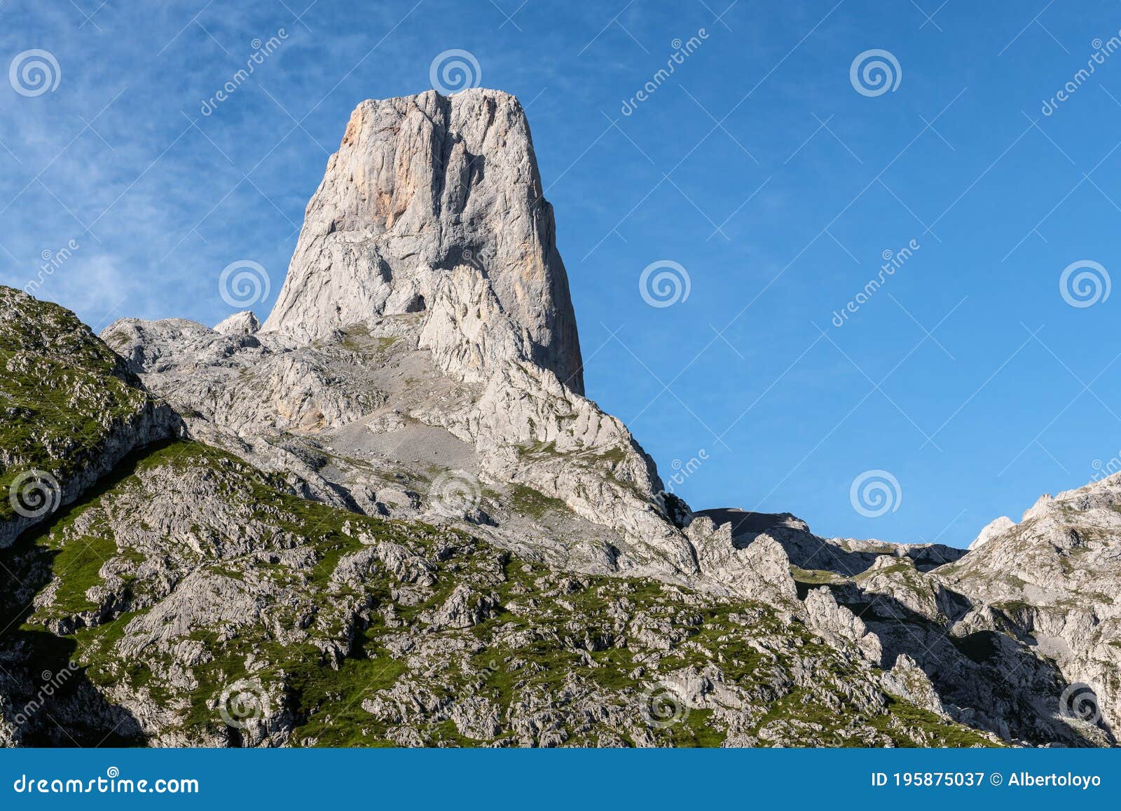 naranjo de bulnes in picos de europa national park, asturias in spain