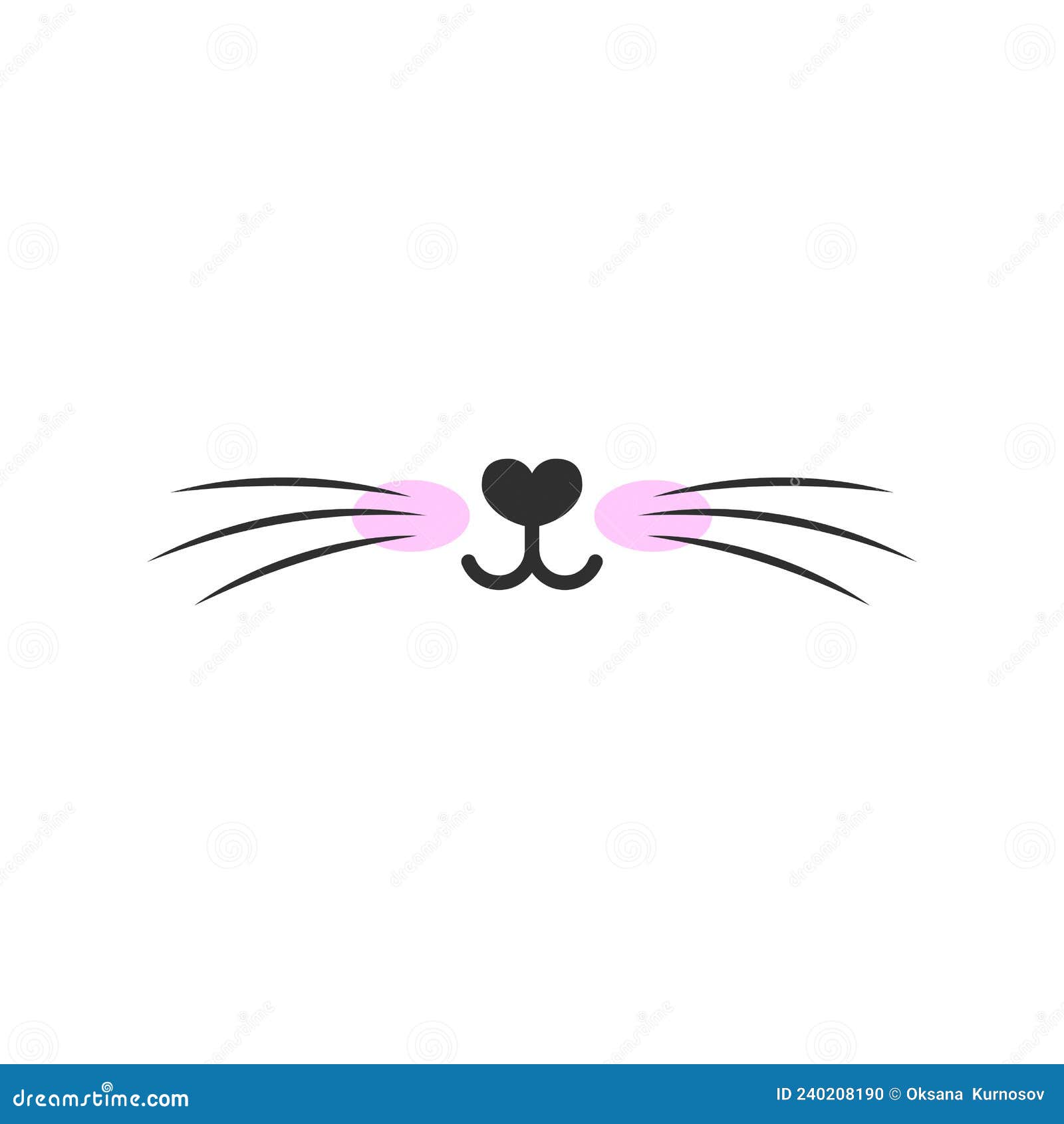 Desenho De Clipart De Gato Bigode Branco PNG , Branco, Desenho