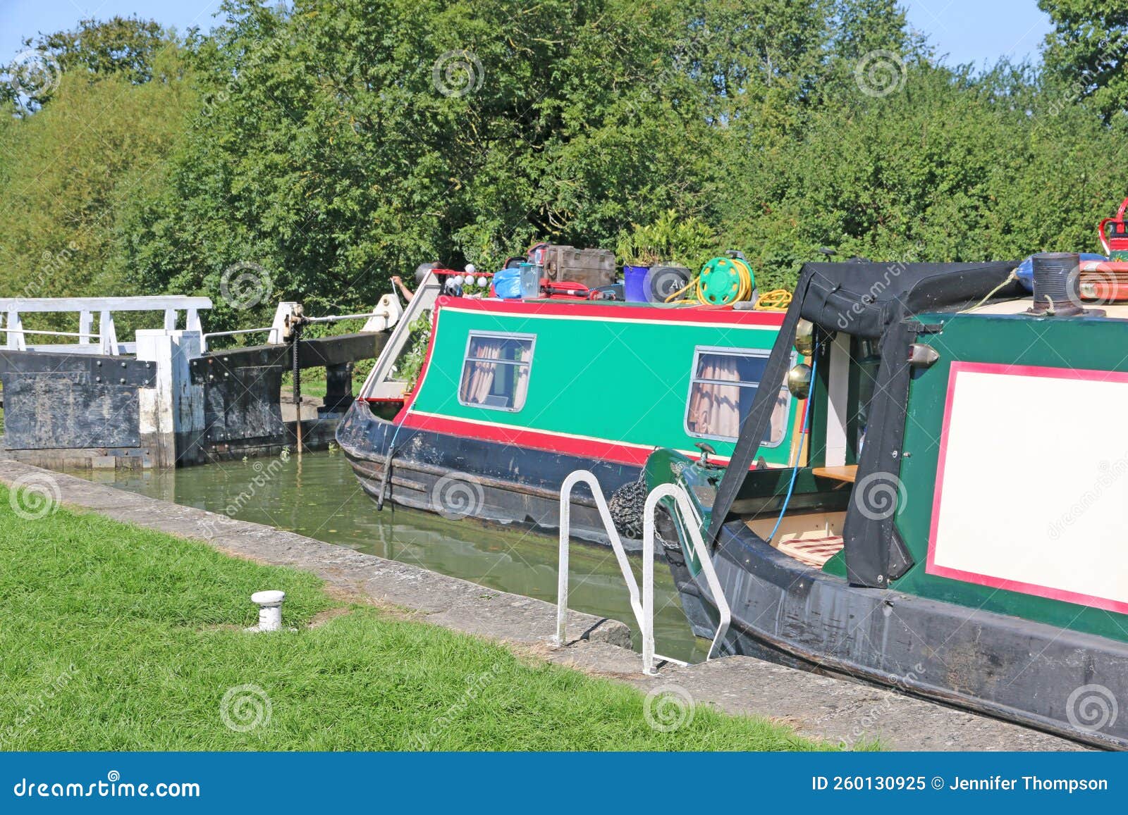 Narrow Boats in the Caen Hill Canal Locks Editorial Image Image of