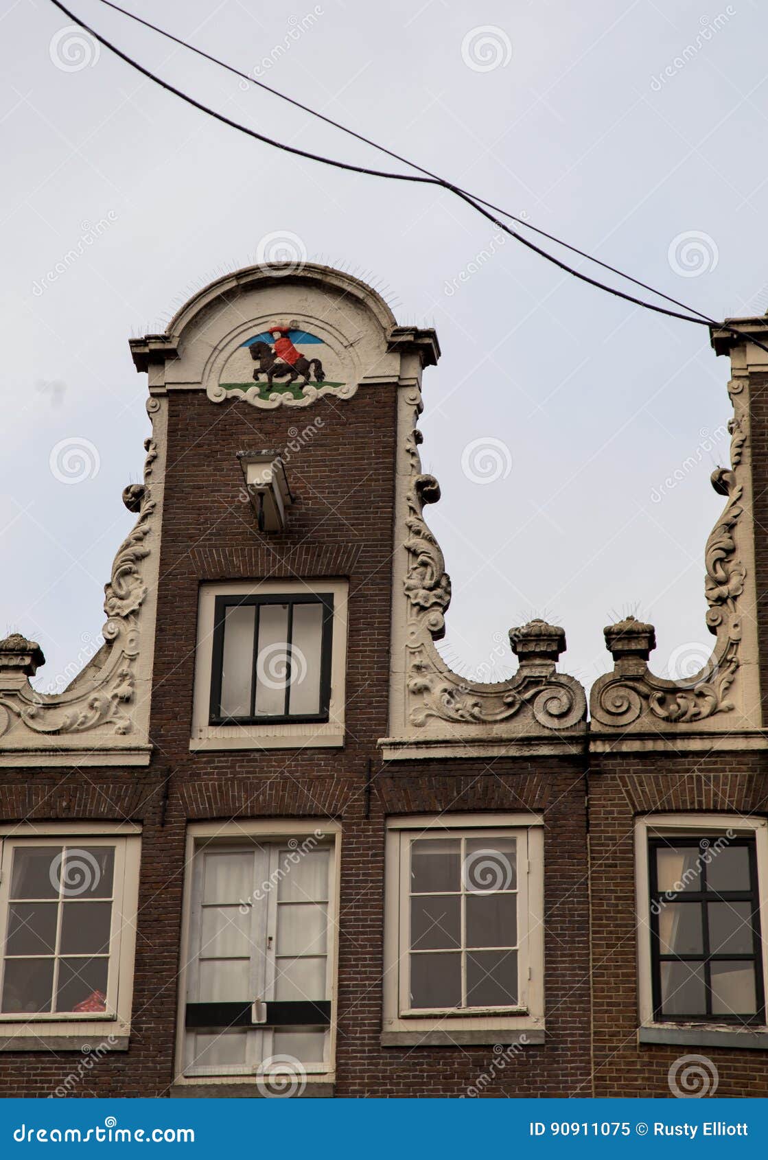Narrow building Amsterdam stock image. Image of europe 90911075