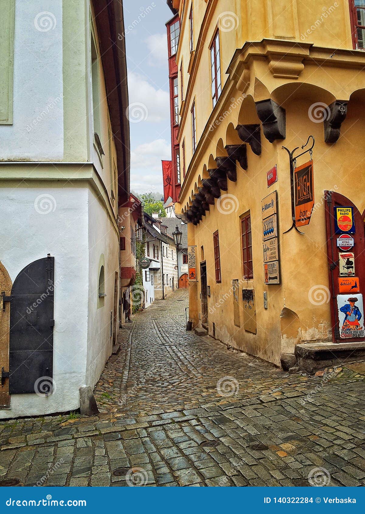 Masna street in Cesky Krumlov