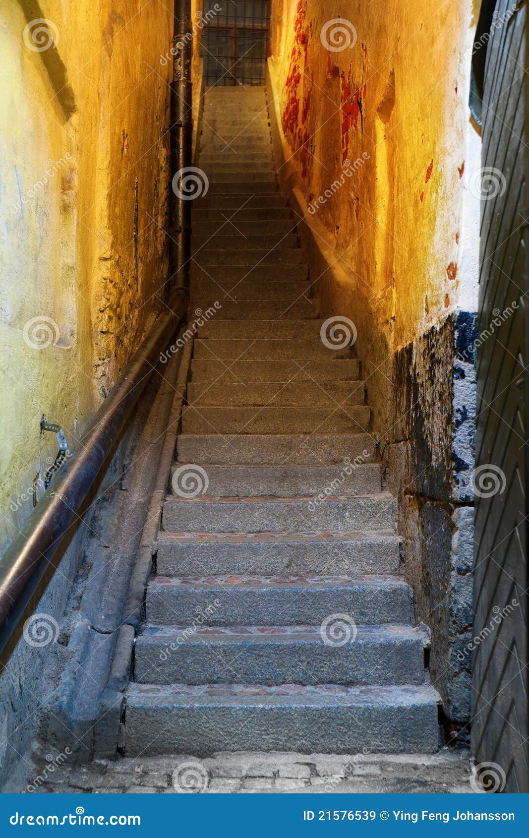 Narrow Staircase in Stockholm Stock Image Image of staircase, narrow