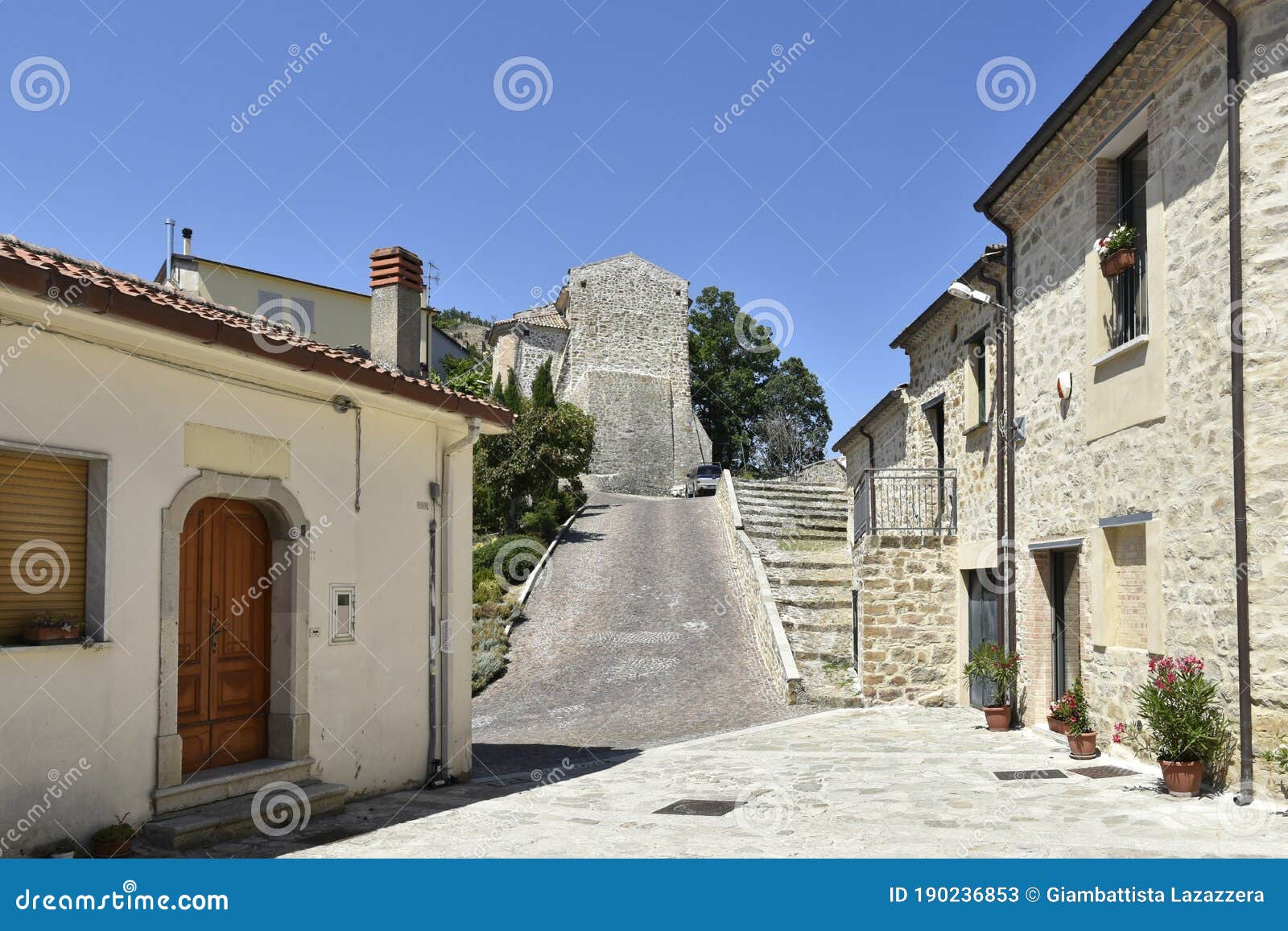 the old town of cairano, italy.
