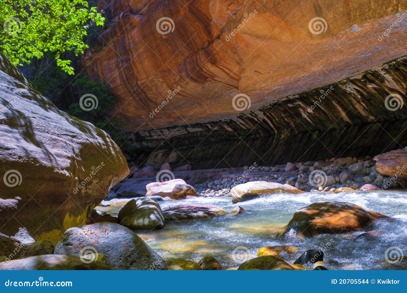 The Narrows stock photo. Image of backpack, outdoors 20705544