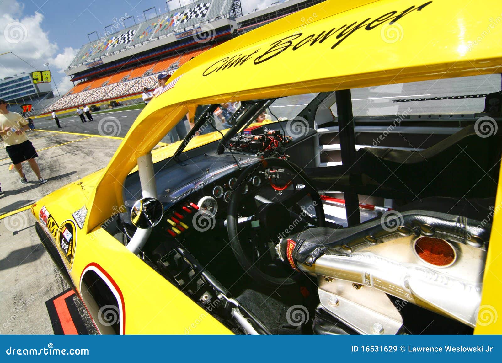 NASCAR A View Of Bowyer's Driver's Seat Editorial Photo