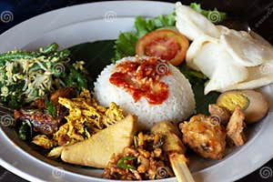 Nasi Campur Stock Photo CartoonDealer 48575172