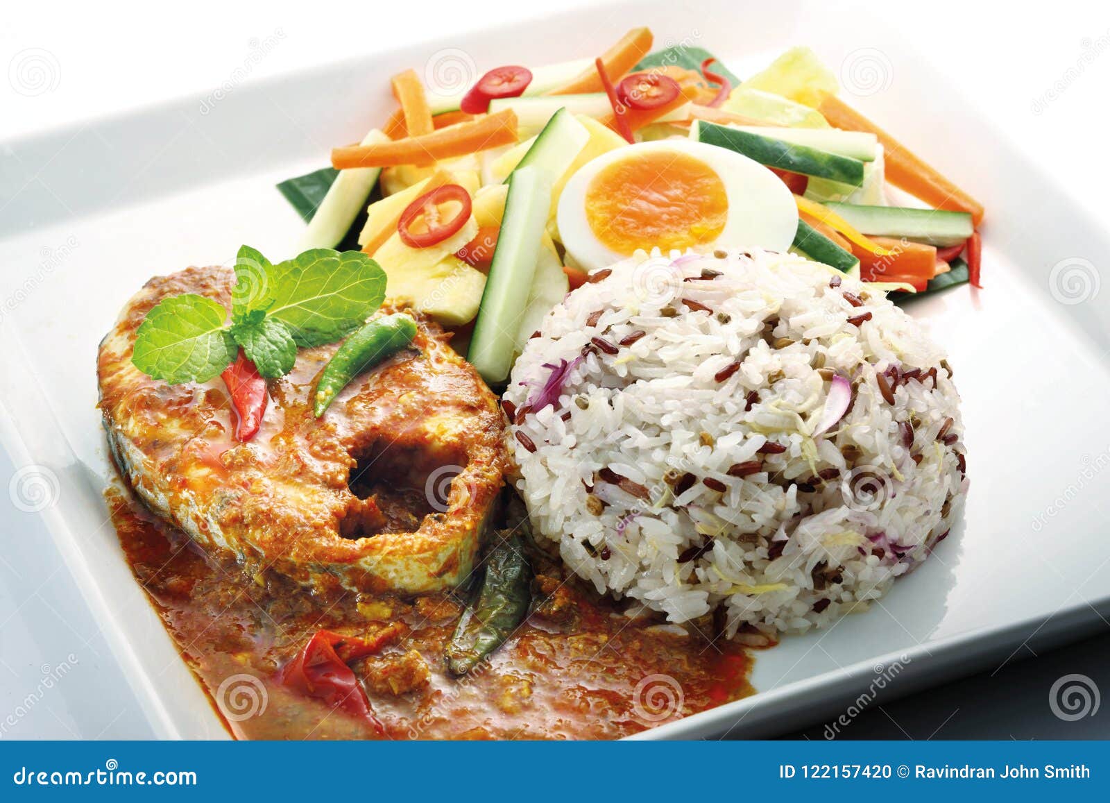 NASI DAGANG stock photo. Image of coconut, fish, milk 