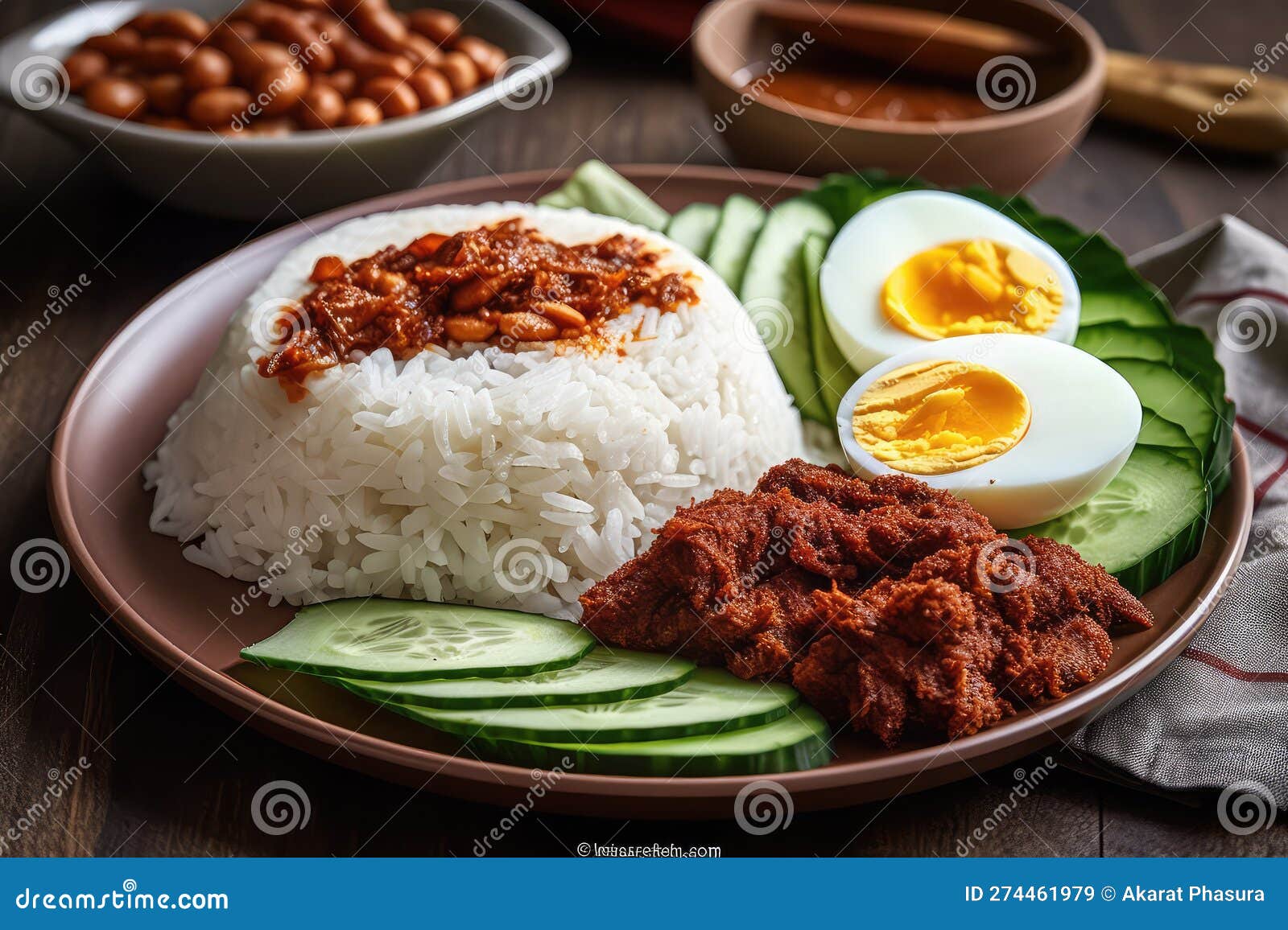 nasi lemak is a commonly found food in malaysia, brunei and singapore. it is also an unofficial national food in malaysia.