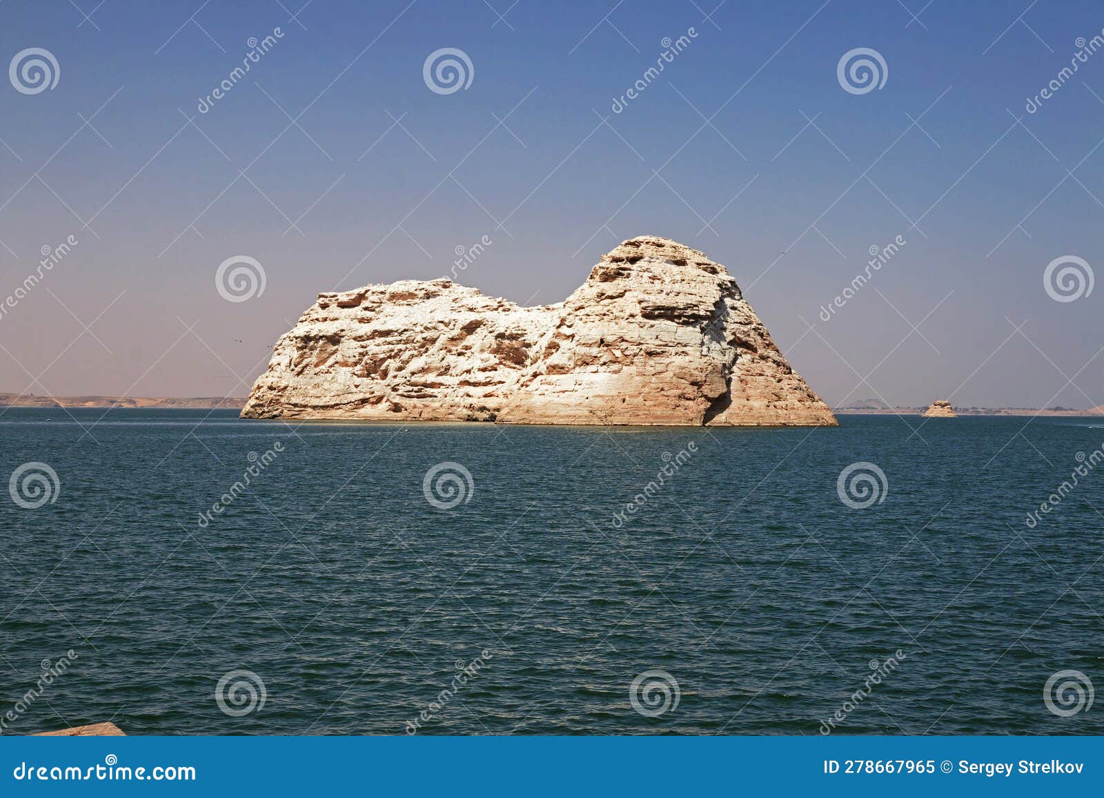 Nasser Lake on Nile River Close Abu Simbel, Egypt Stock Image Image