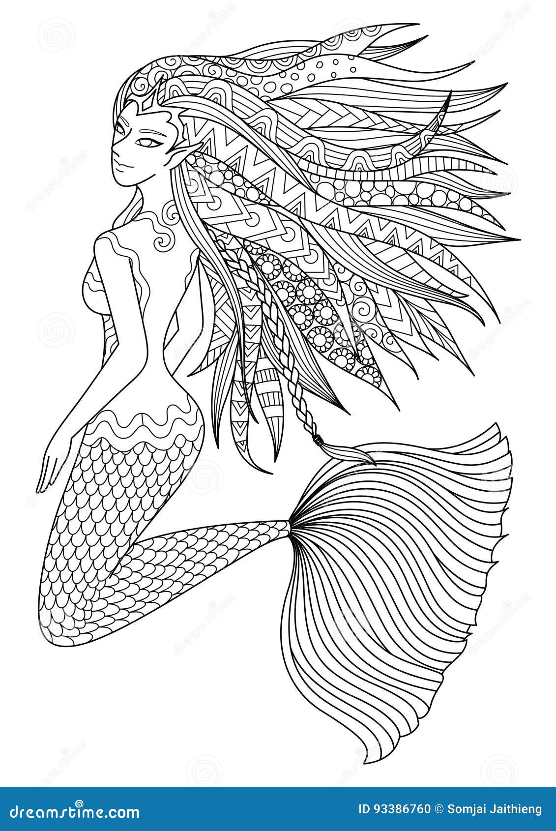 Desenhos para colorir com imagem da cabeça de sirene - Desenhos para colorir  gratuitos para impressão