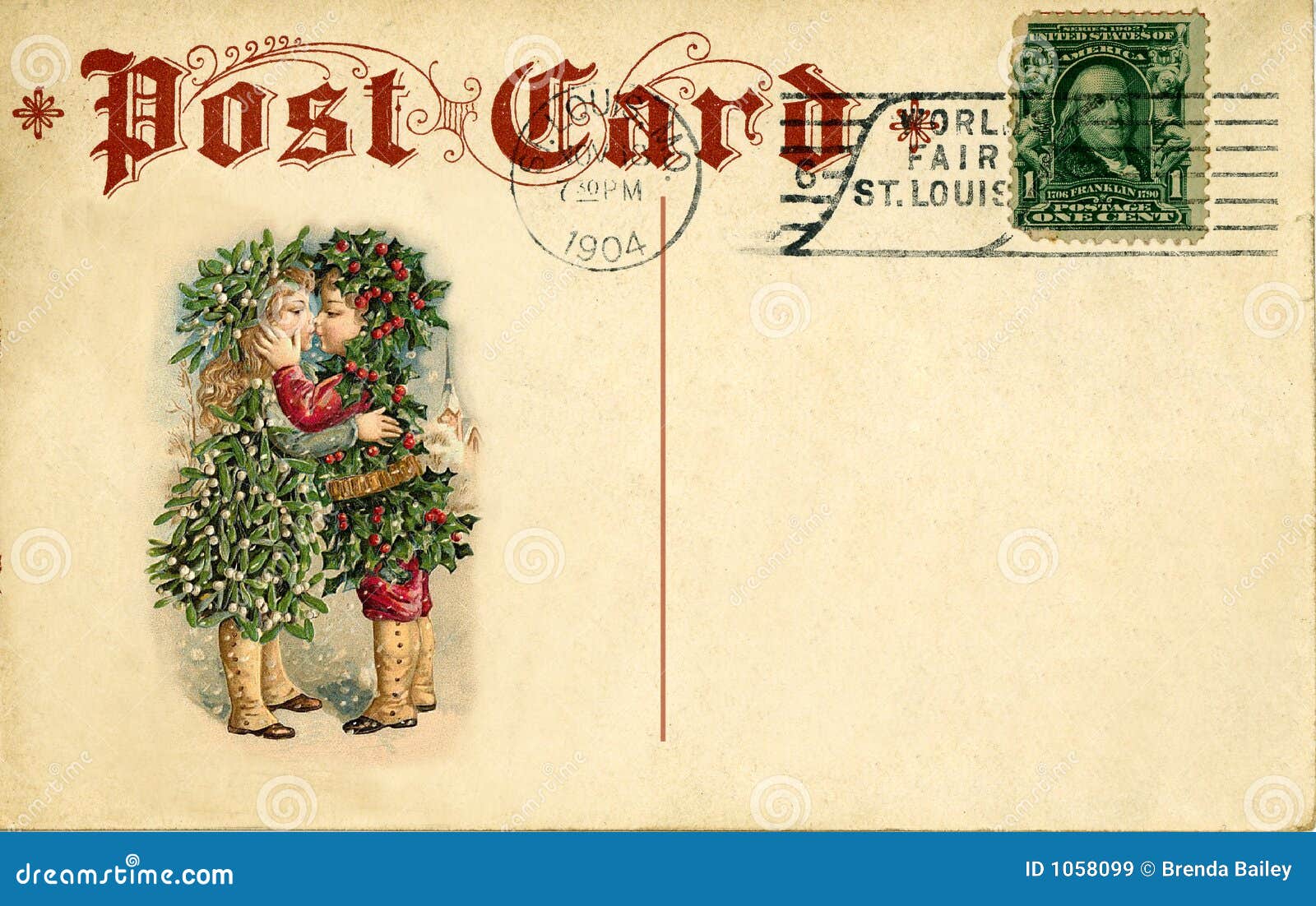 Natale Antico Immagini.Natale Antico Della Cartolina Immagine Stock Immagine Di Annata Comunicazione 1058099