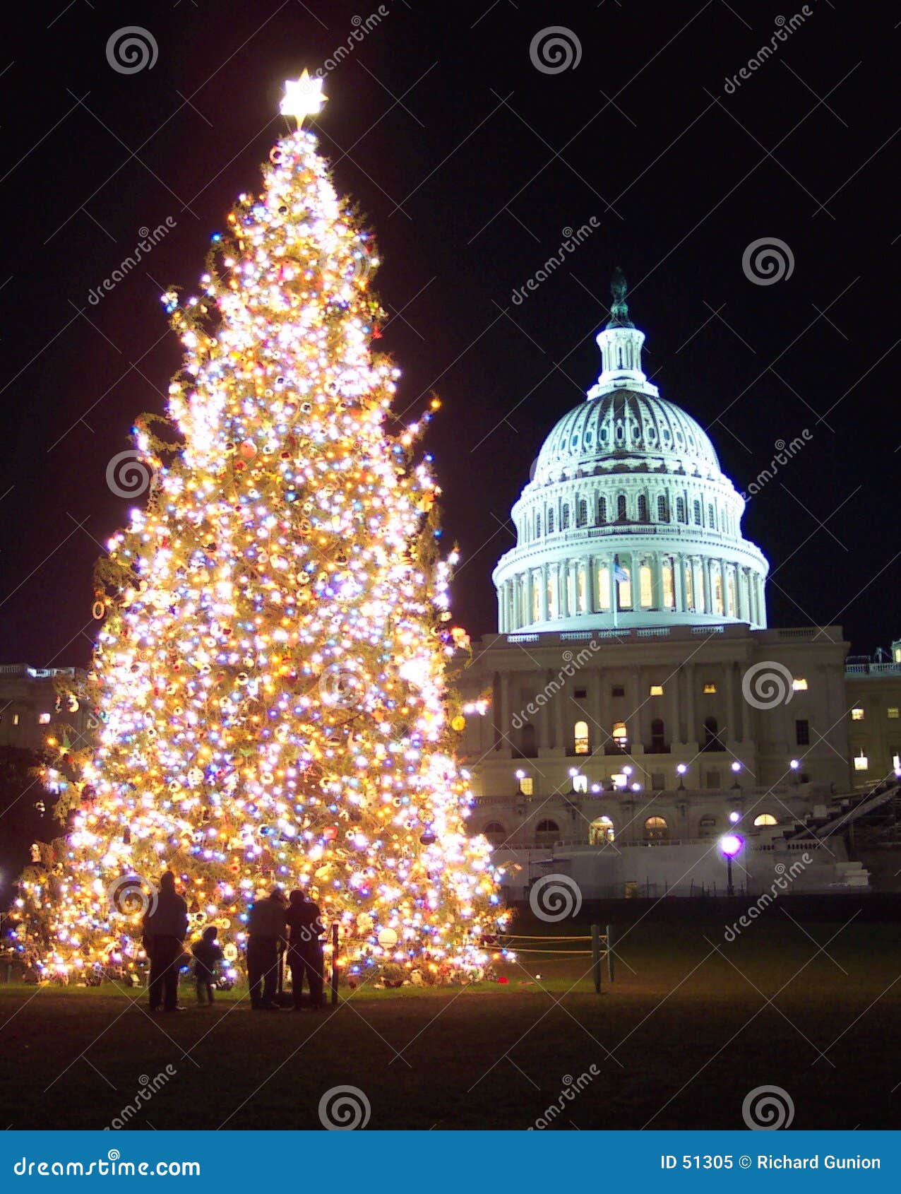 Albero Di Natale Washington.Natale In Dc Di Washington Immagine Stock Immagine Di Congressuale 51305