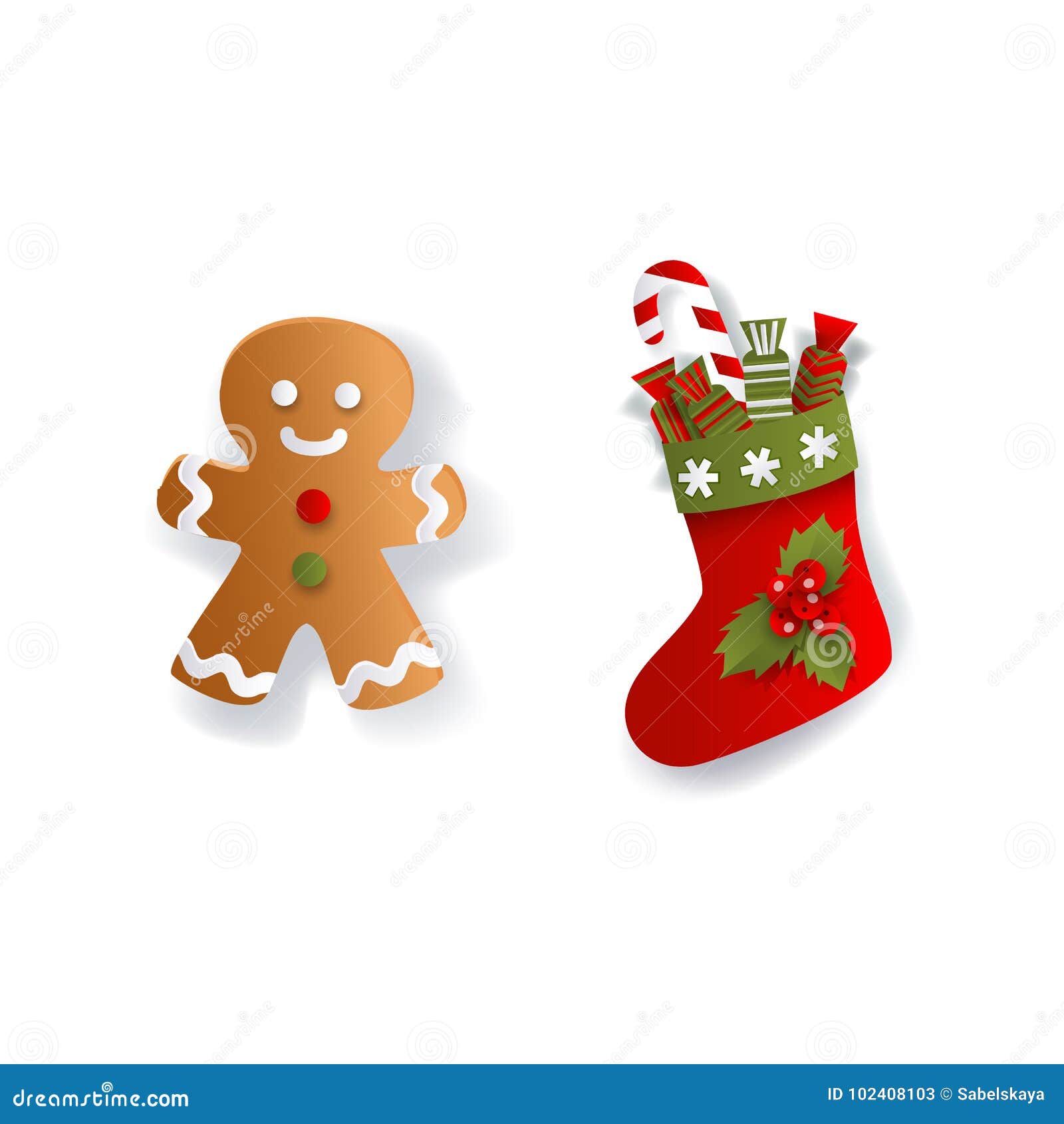 Biscotti Di Natale 3d.Natale Piano Di Carta Che Immagazzinano E Biscotto Di Gingerman Illustrazione Vettoriale Illustrazione Di Piano Natale 102408103