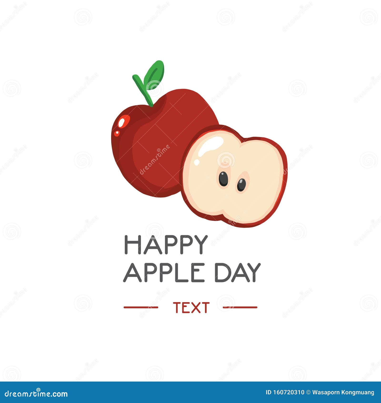 National Apple Day Vector Illustration. Template for Poster, Banner or