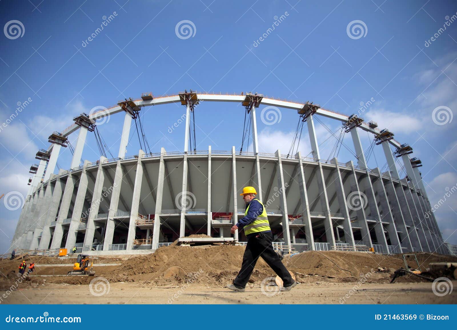 National Arena in Construction Editorial Stock Image Image of modern, europe 21463569