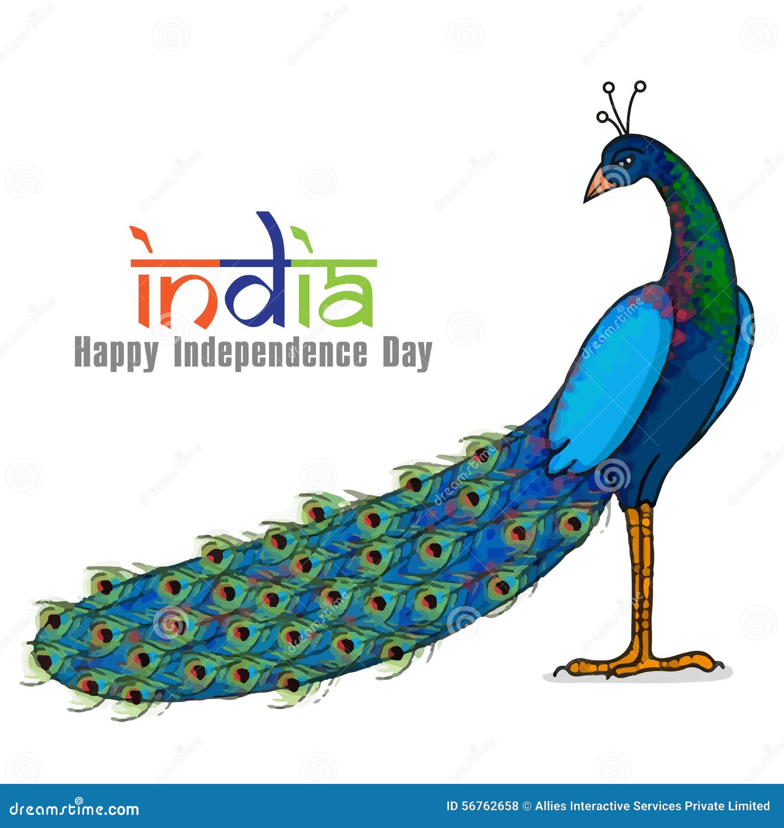 How to draw peacock with flag for kids | national bird Drawing | republic  day Drawing | independence - YouTube