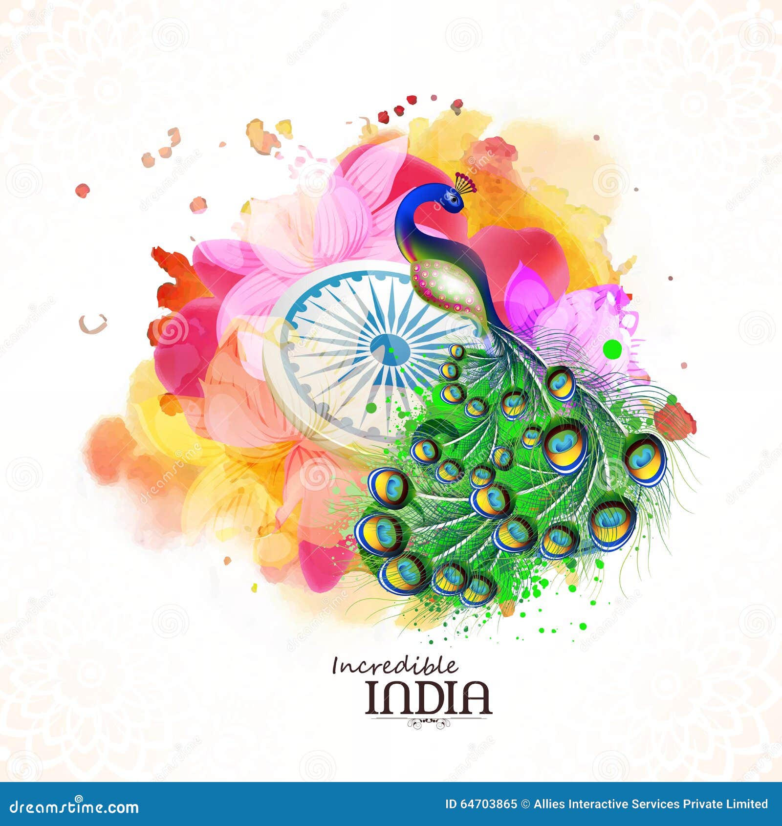 Indian republic day creative tricolor background Vector Image-saigonsouth.com.vn