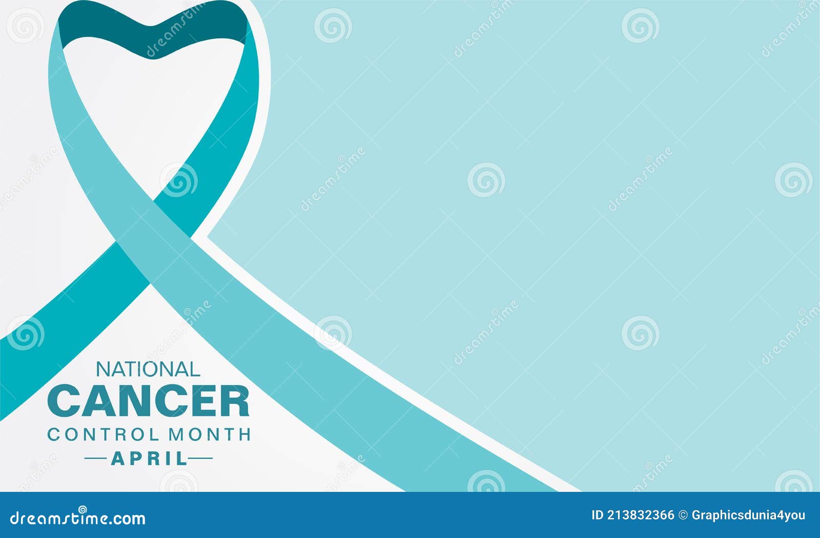 National Cancer Control Month Observed in April Every Year Stock Vector ...