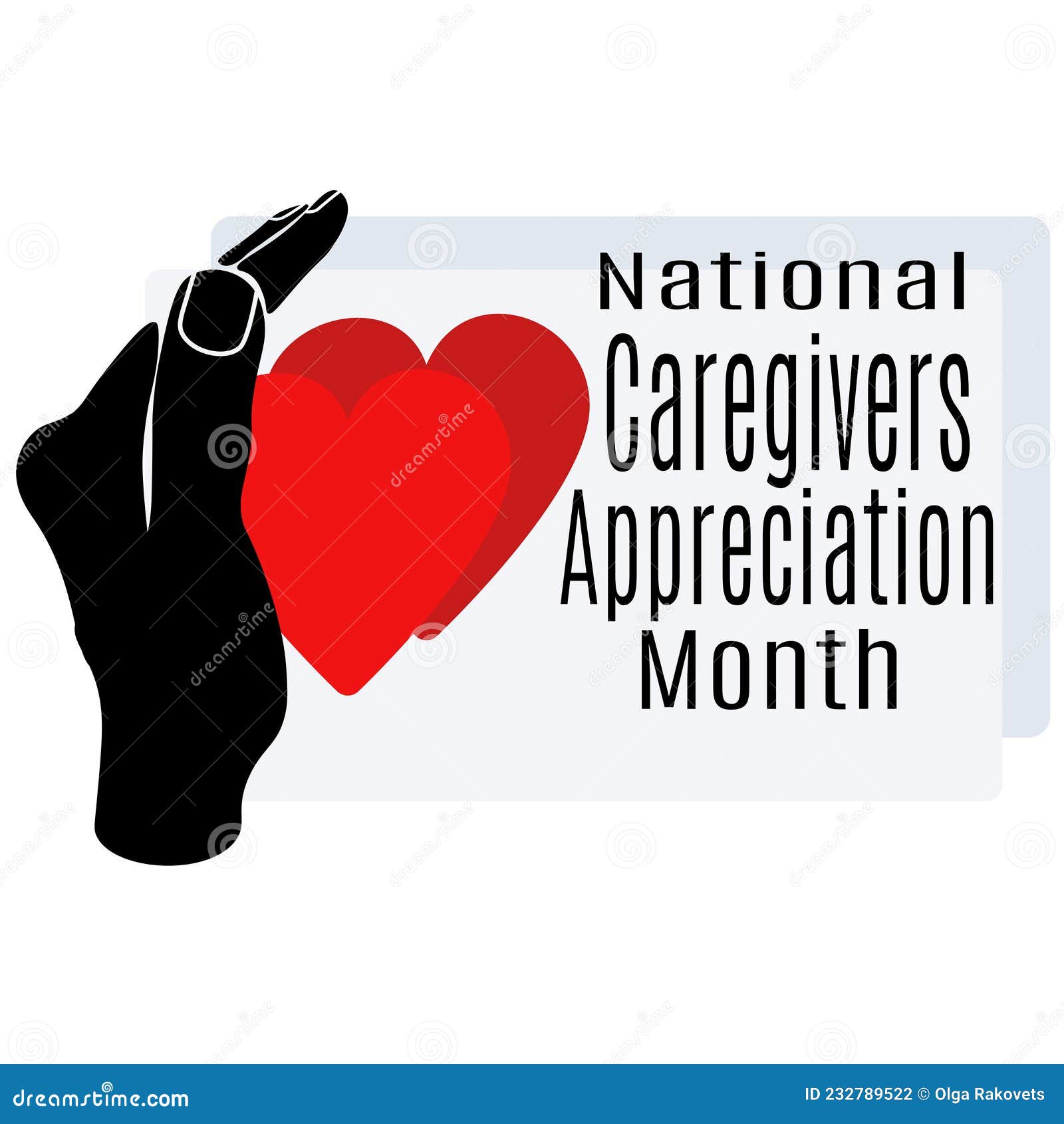 National Caregivers Appreciation Month, Idea for Poster, Banner, Flyer