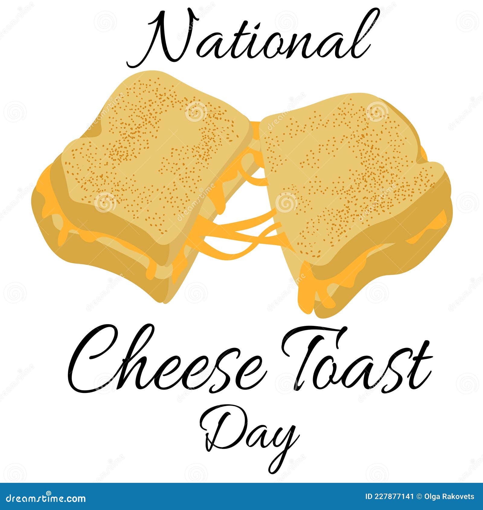 National Cheese Day Calligraphy Hand Lettering Isolated On White. Funny