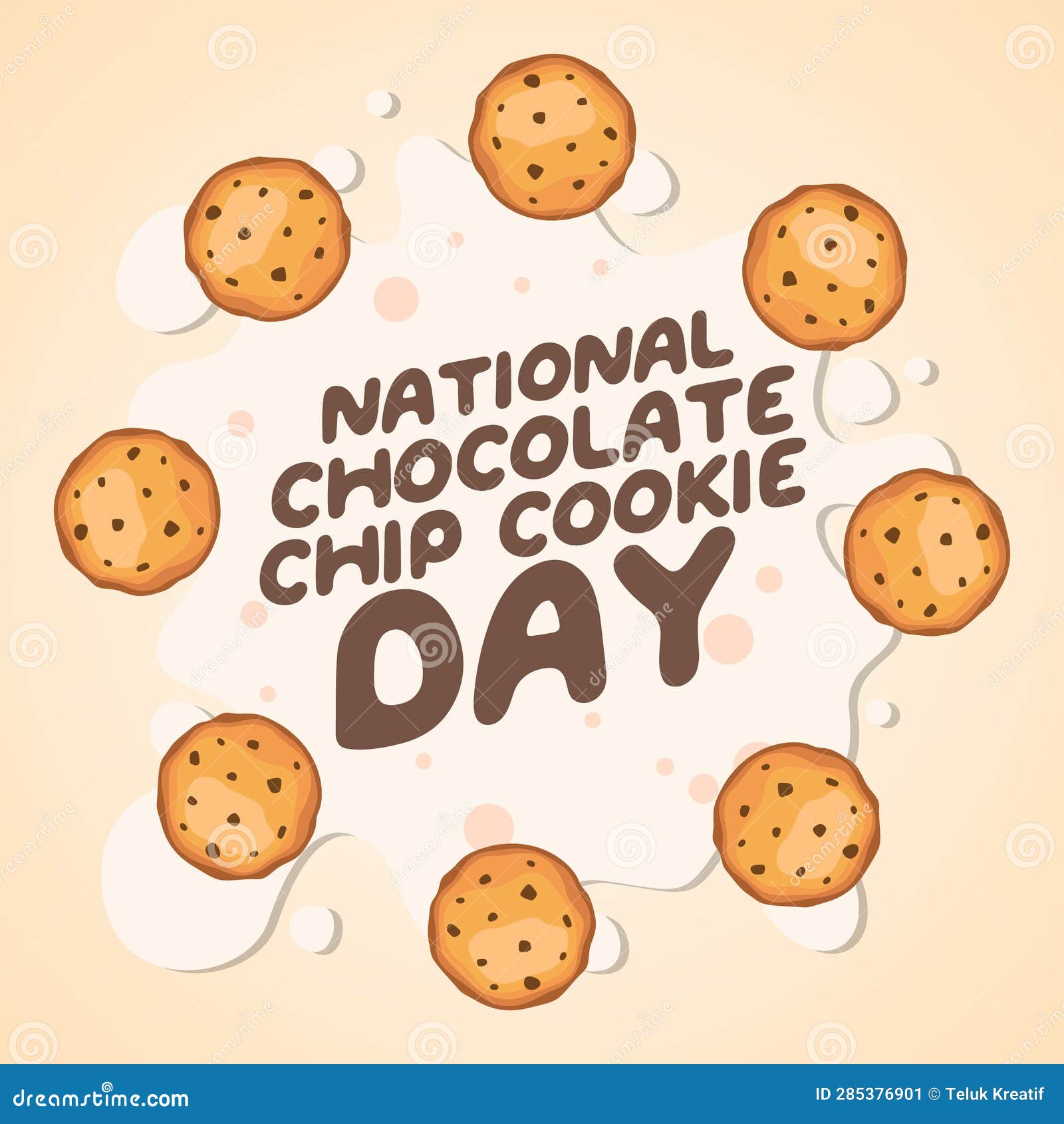 National Chocolate Chip Cookie Day Design Template for Celebration