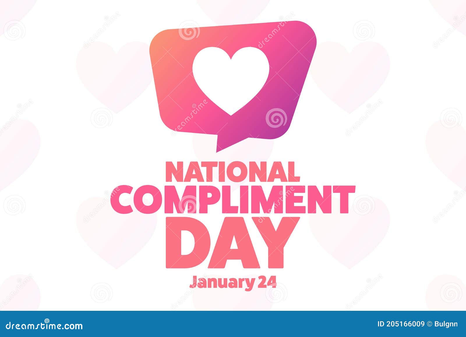 national compliment day. january 24. holiday concept. template for background, banner, card, poster with text