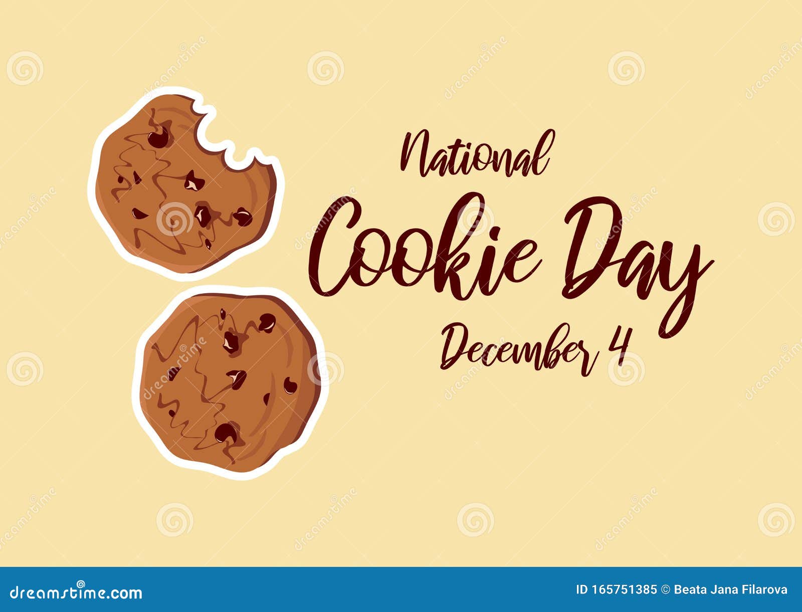 National Cookie Day Vector 向量例证 插画包括有vector Cookie