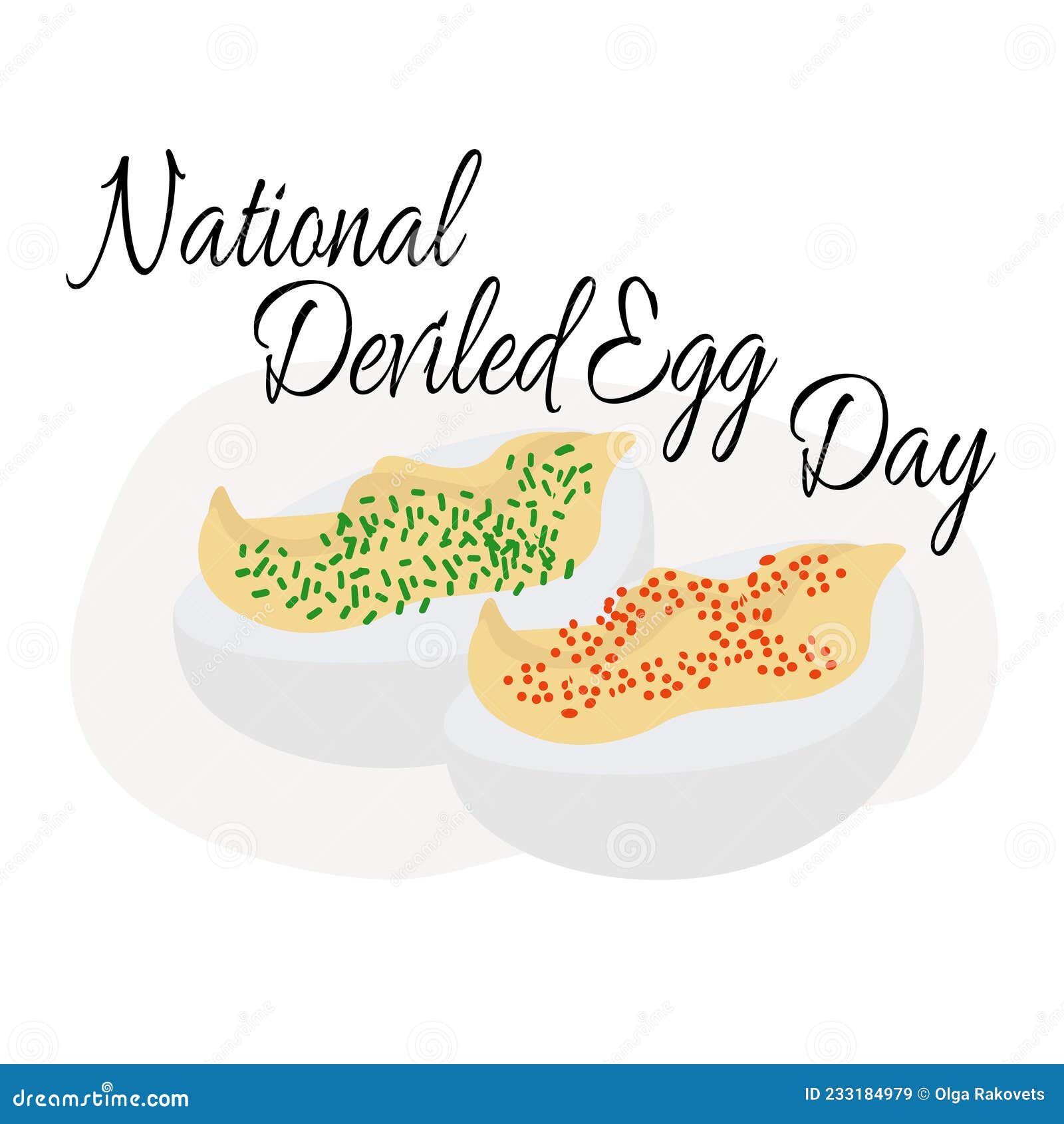 National Deviled Egg Day, Idea for Poster, Banner, Flyer or Menu