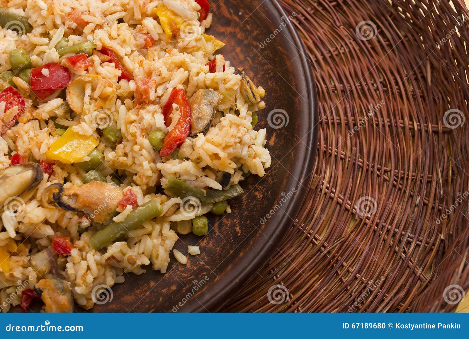 National Dish of Spain Fish Paella Stock Photo Image of fish