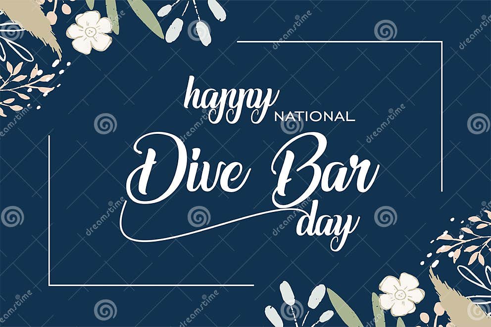 National dive bar day stock vector. Illustration of month 222862425