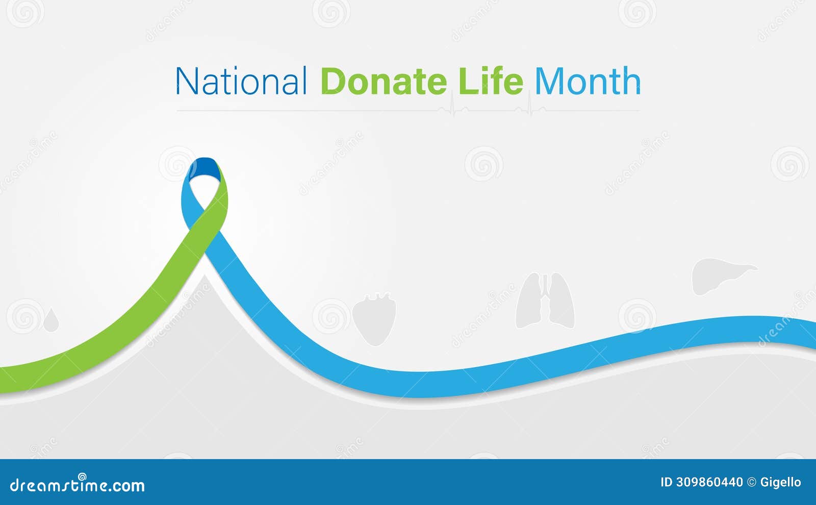 National Donate Life Month Vector Design Stock Illustration national-donate-life-month-vector-design-stock-illustration