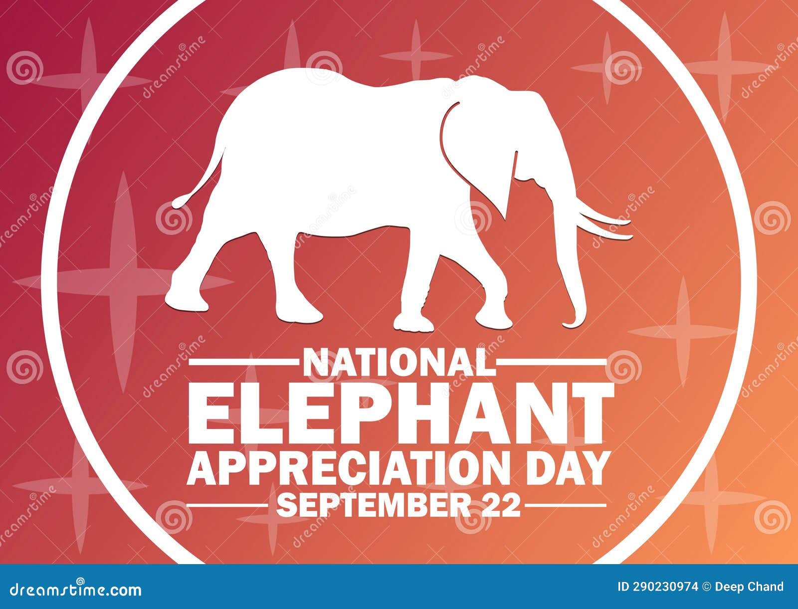 National Elephant Appreciation Day Stock Illustration Illustration of