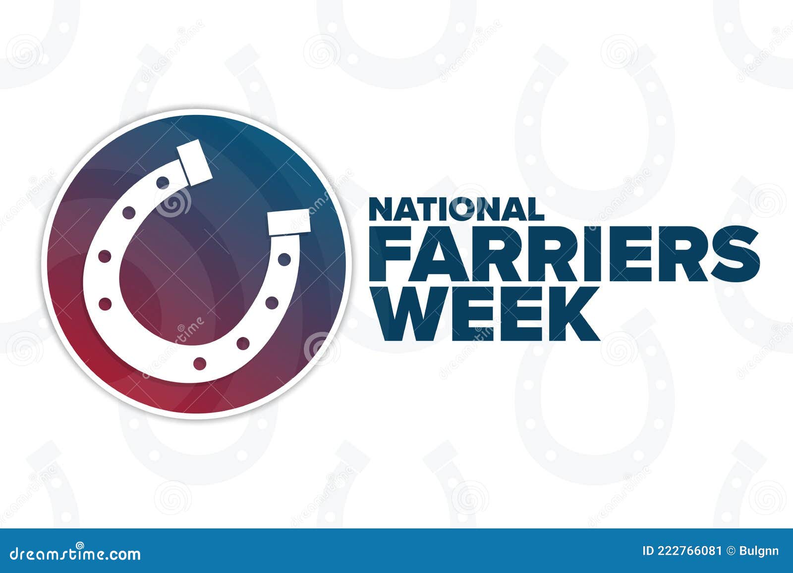 National Farriers Week. Holiday Concept. Template for Background