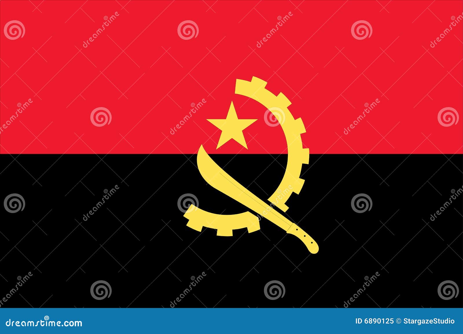 national flag angola