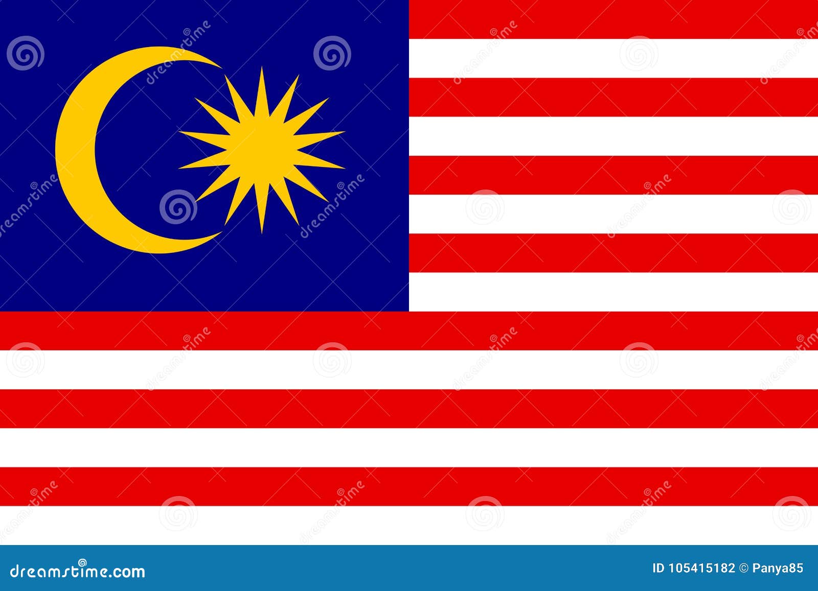 national flag of malasia