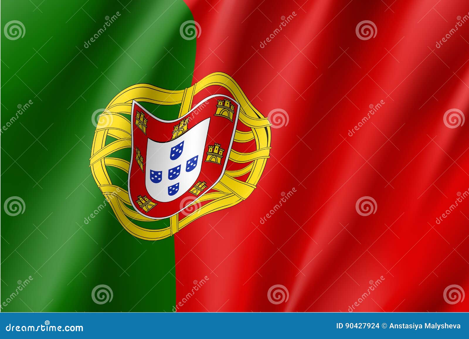 National Flag Portugal Country. Stock Vector - of backdrop, design: 90427924