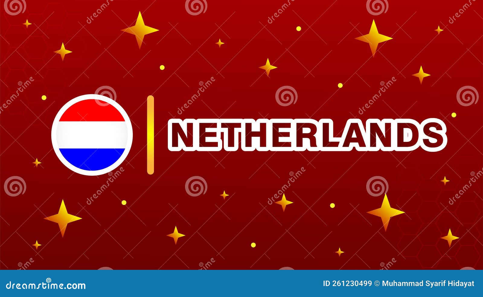 Flag Of Netherlands Stock Illustration Illustration Of Theme 261230499