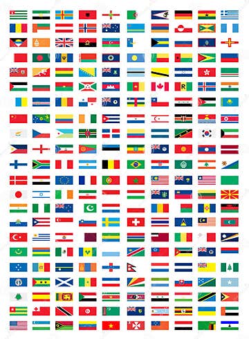 National flags stock vector. Illustration of pattern, brazil - 8573666