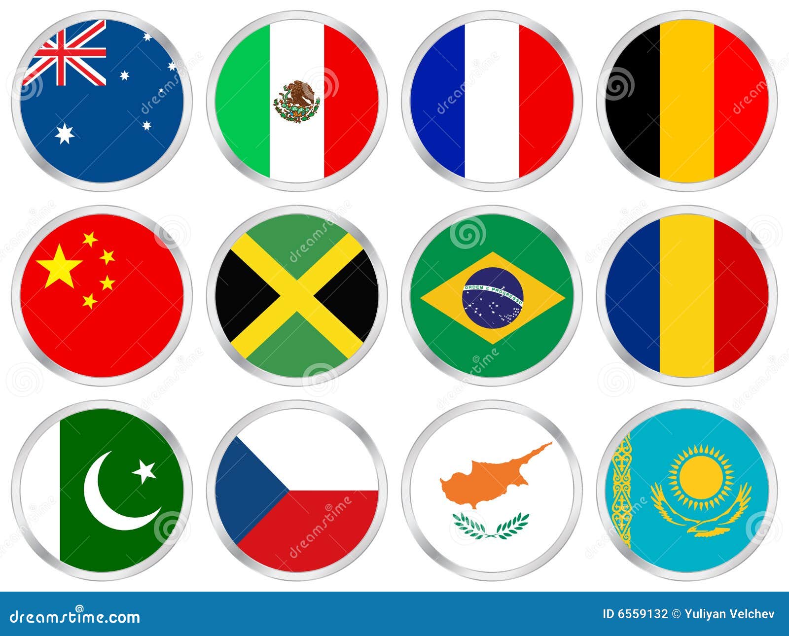 Download National flags icon set 2 stock vector. Illustration of ...