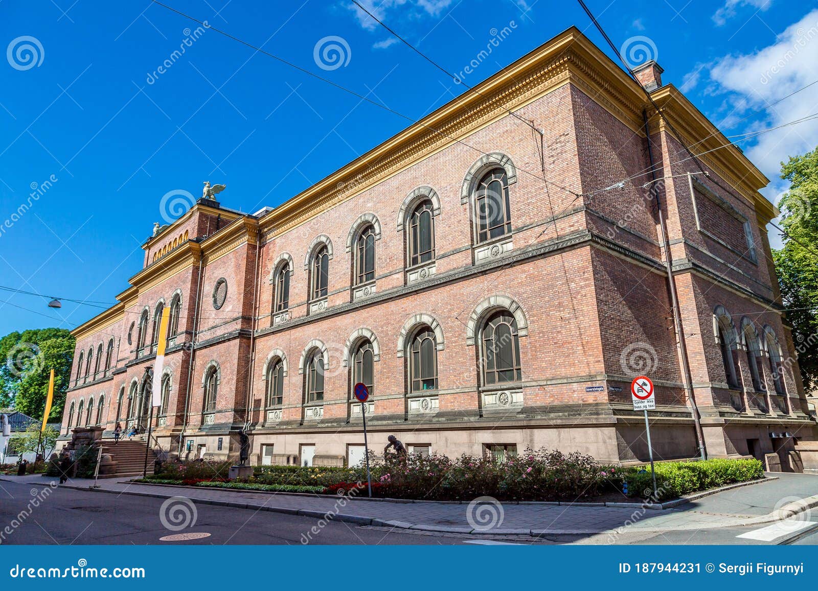 National Gallery of Norway in Oslo Stock Image - Image of summer