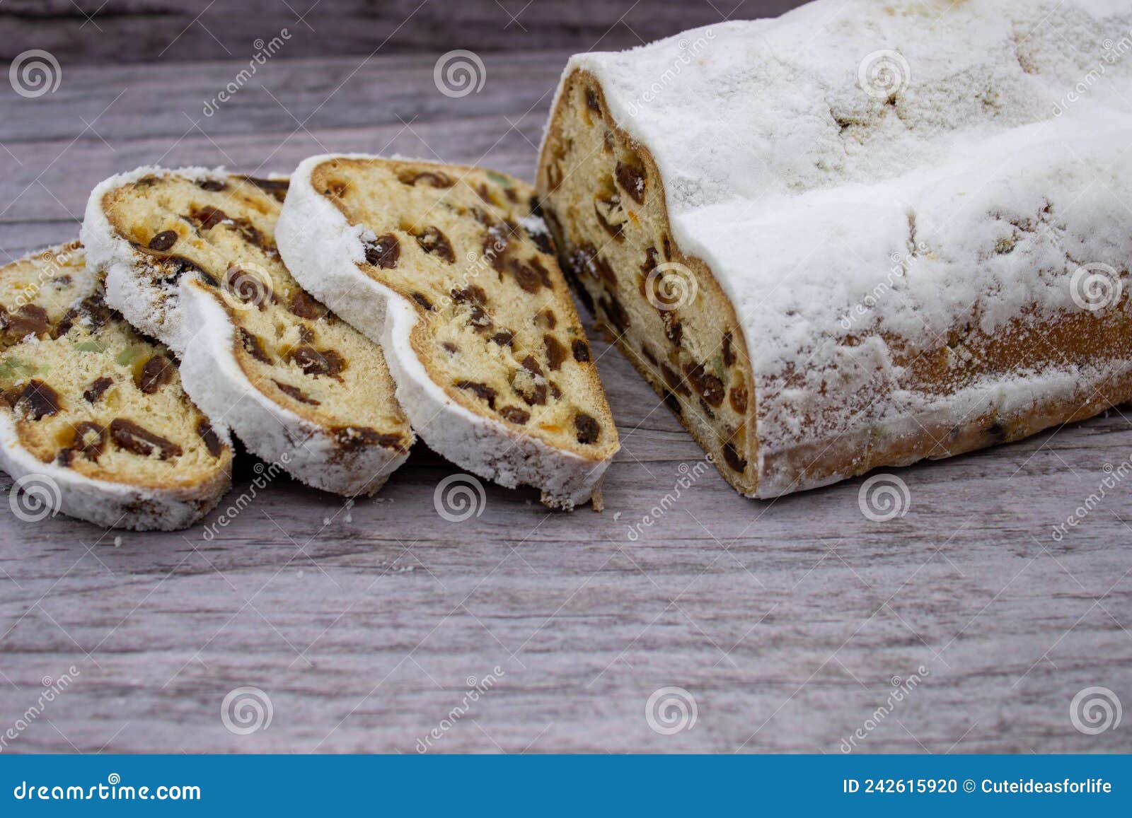 National German Christmas Cake Stock Photo - Image of powder, ornament