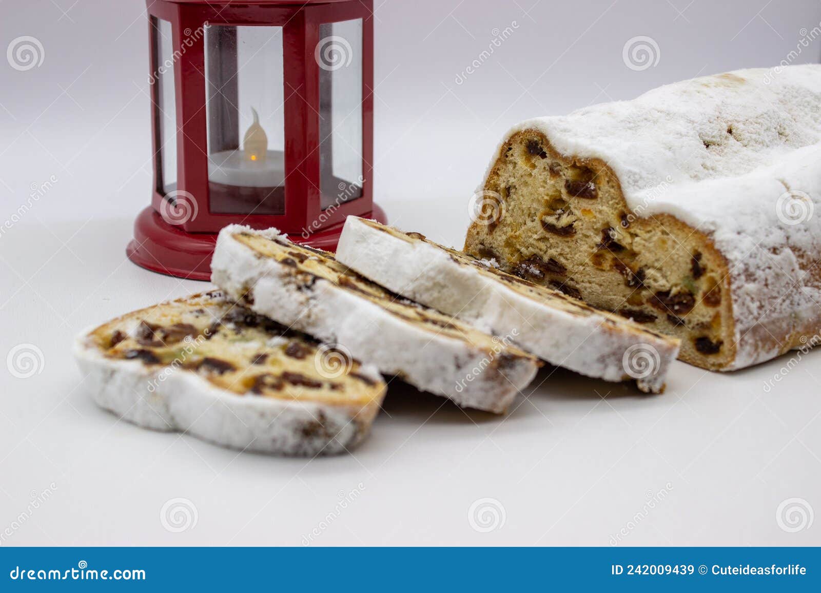 National German Christmas Cake Stock Image - Image of people, icing