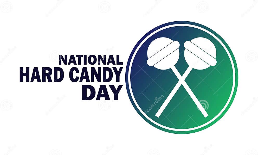 National Hard Candy Day stock illustration. Illustration of white 296014061